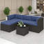 Ensemble de mobilier d'extérieur confortable 3 pièces