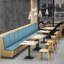 Banc rembourré en similicuir haut de gamme