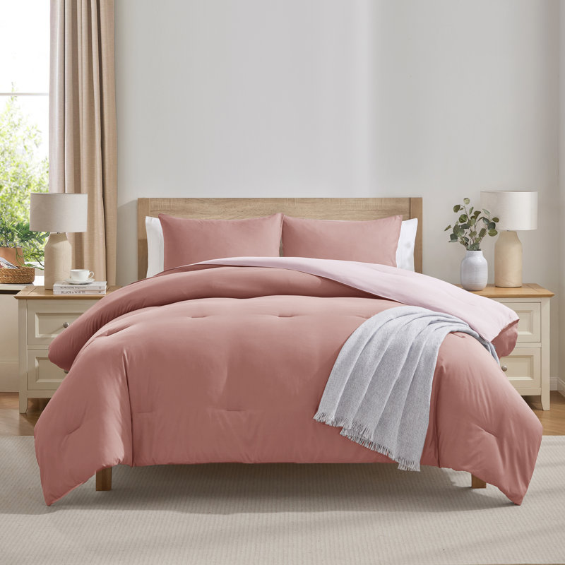 Ensemble d'édredon réversible 3 pièces ultra doux et moderne, Édredon pour grand lit + 2 taies décoratives