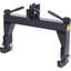 Attelage rapide pour tracteur, acier allié, monobloc, attelage 3 points, noir, capacité de 1360 kg pour une fixation facile des outils