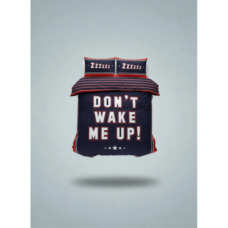 Kenney Polyester Duvet Cover with Pillowcases Included, Single - 1 Standard Pillowcase, Navy