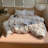 Farmhouse Colorful Pinstripe Washed Cotton Duvet Cover Set-124943814-124943811