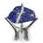 Lapis lazuli / chrome