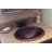 18" Wide Rim Oval Self Rimming Hammered Copper Bathroom Sink
