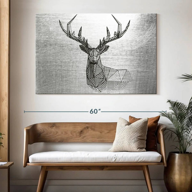Brampt Geometric Deer, 34" H x 51" W