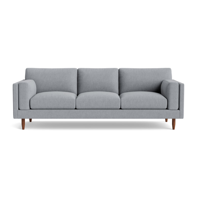 Skinny Fat Sofa (95"), Performance Weave - Zinc