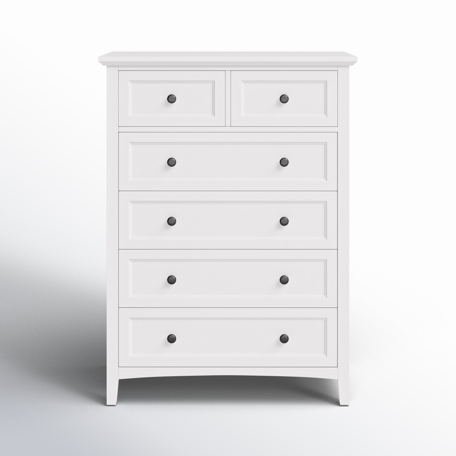 Renee 5 - Drawer Dresser, White