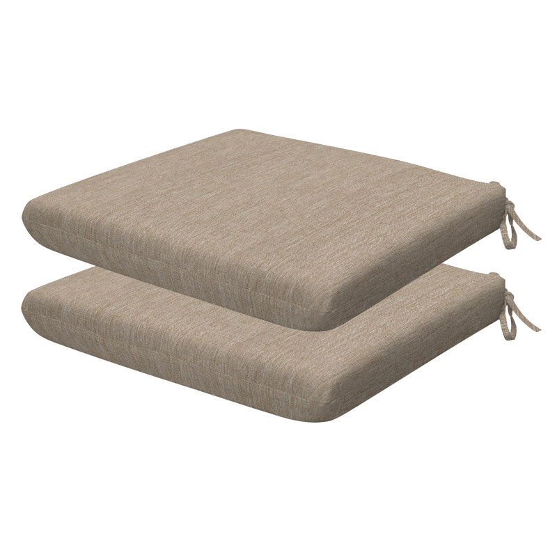 Coussin de siège d'extérieur carré Meridian, Blé, L 16 po x P 16 po