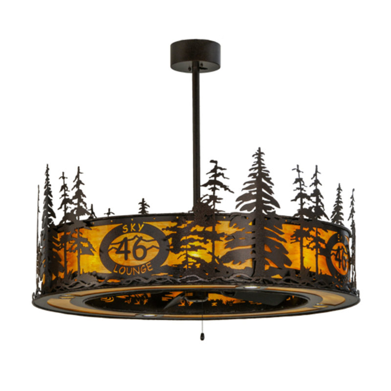 Tall Pines Downrod Ceiling Fan