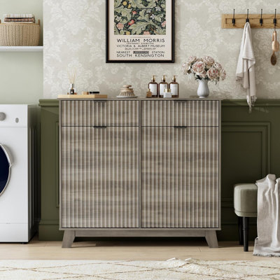 Double Tilt Laundry Basket Cabinet