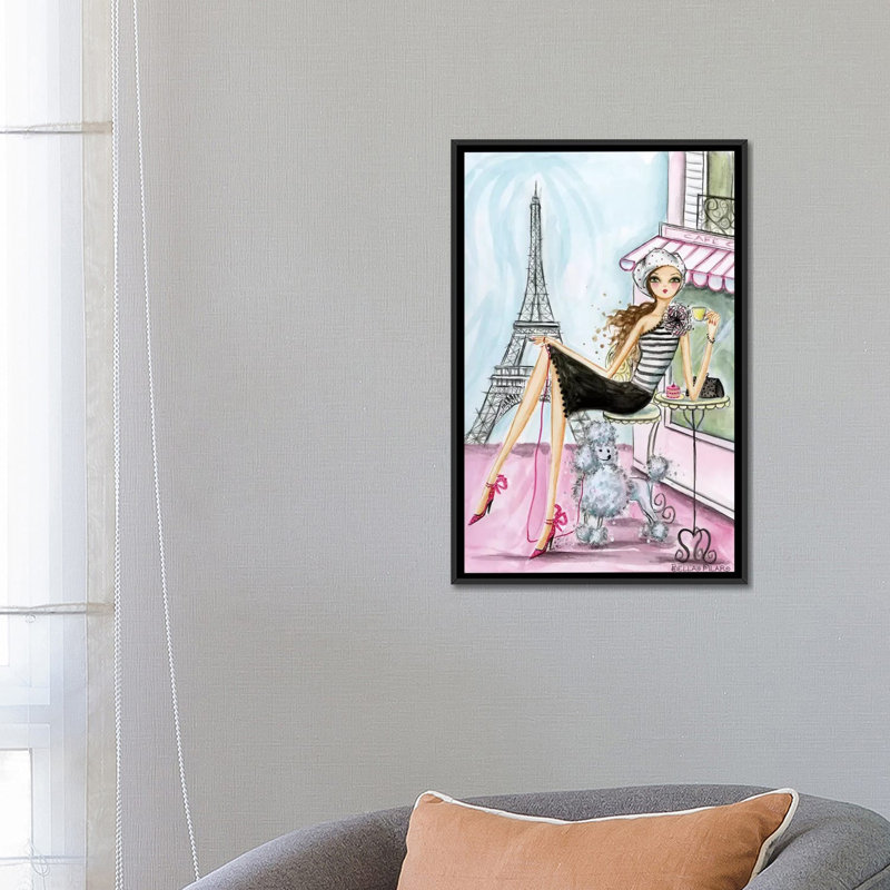 Art sur toile miel, H 26 po x l 18 po x P 1,5 po, Toile avec cadre noir, Pas de tapis