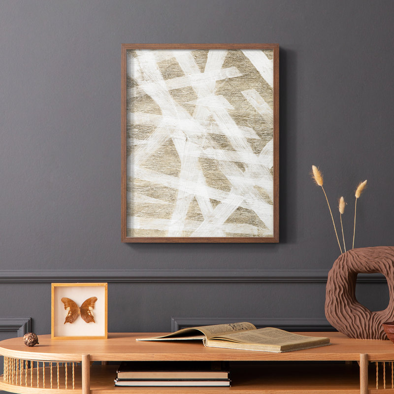 Splinters, reproduction encadrée - bois massif, H 14 po x l 11 po, Cadre photo brun simple