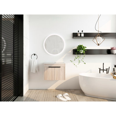 24 Inch Contemporary Bathroom Vanity Without Top, Soft-Close Doors and Ample Storage for Modern Bathrooms