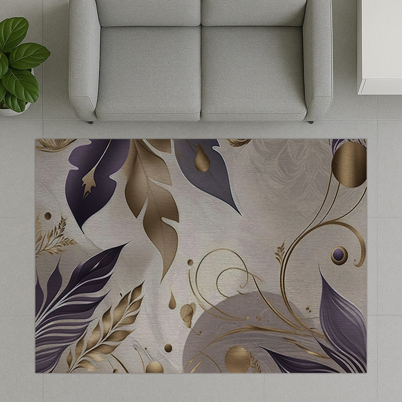 Floral Area Rug, Runner 70 x 140 cm