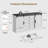 59" Farmhouse 4 Drawer Dresser For Bedroom, Wood Dressers With Sliding Barn Doors, TV Stand-315165926