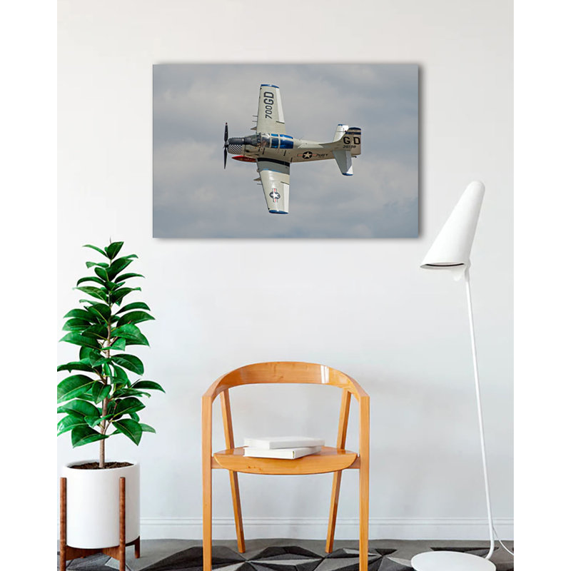 Douglas A-1, avion en vol sur toile
