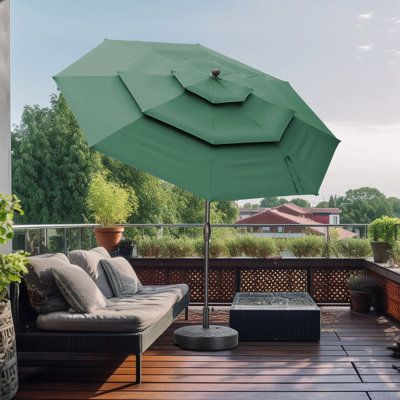Parasol de patio 10 pi avec base