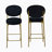 Adjustable Swivel Bar Stool With Back And Footrest, PU Leather Upholstered, 23.5-32.5 Inch Height, Modern And Comfortable For Home And Commercial Use-808311359