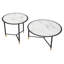 Tables basses Davis blanc et noir