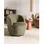 Telitha Upholstered Chenille Swivel Armless
