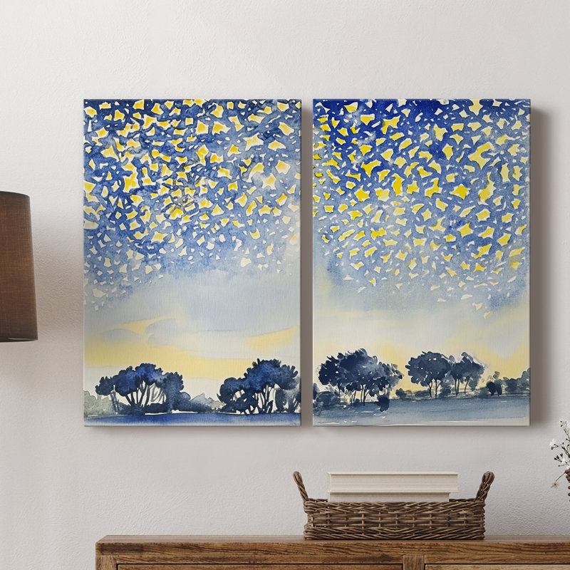 ABSTRACT Series DCCVVII - Toile tendue avec châssis de qualité supérieure - Prêt à être accroché, H 27 po x l 36 po