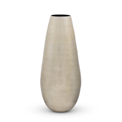 Grand vase Great House, argent champagne