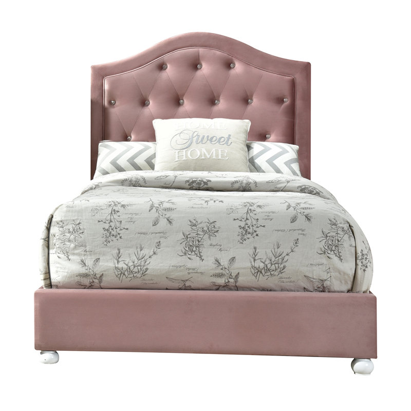 Rew Tufted Platform Bed, Twin