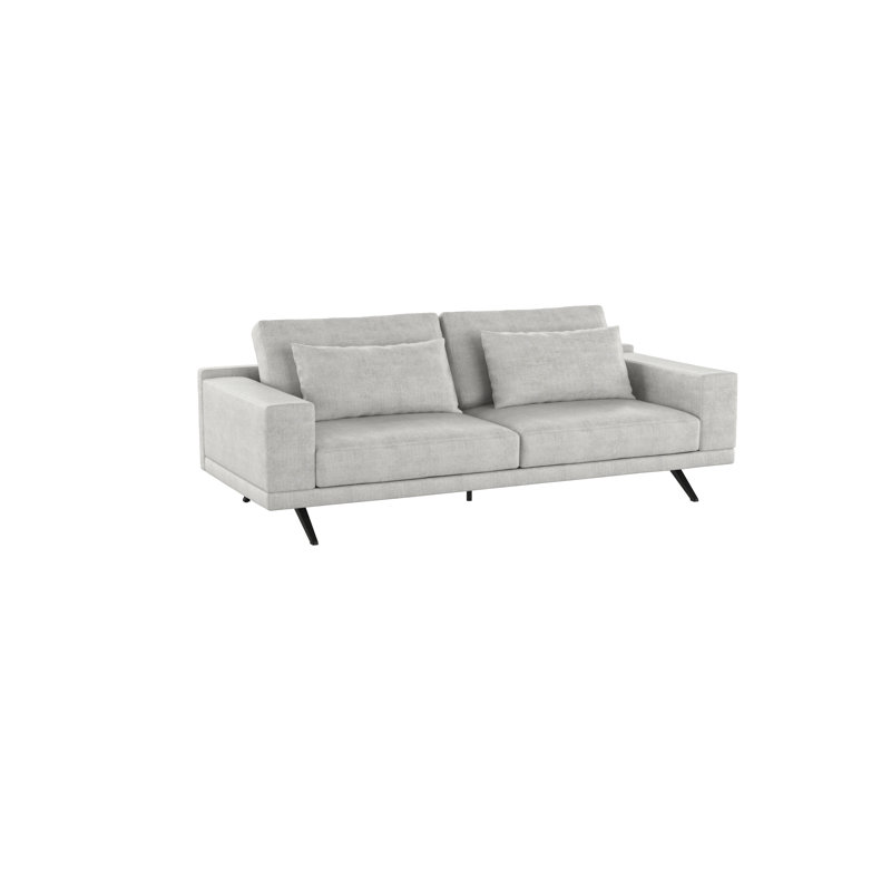 Aghaboy Chenille Sofa, 85cm H x 228cm  W x 96cm D
