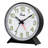 Analogue Quartz Movement / Crystal Tabletop Clock with Alarm in Black