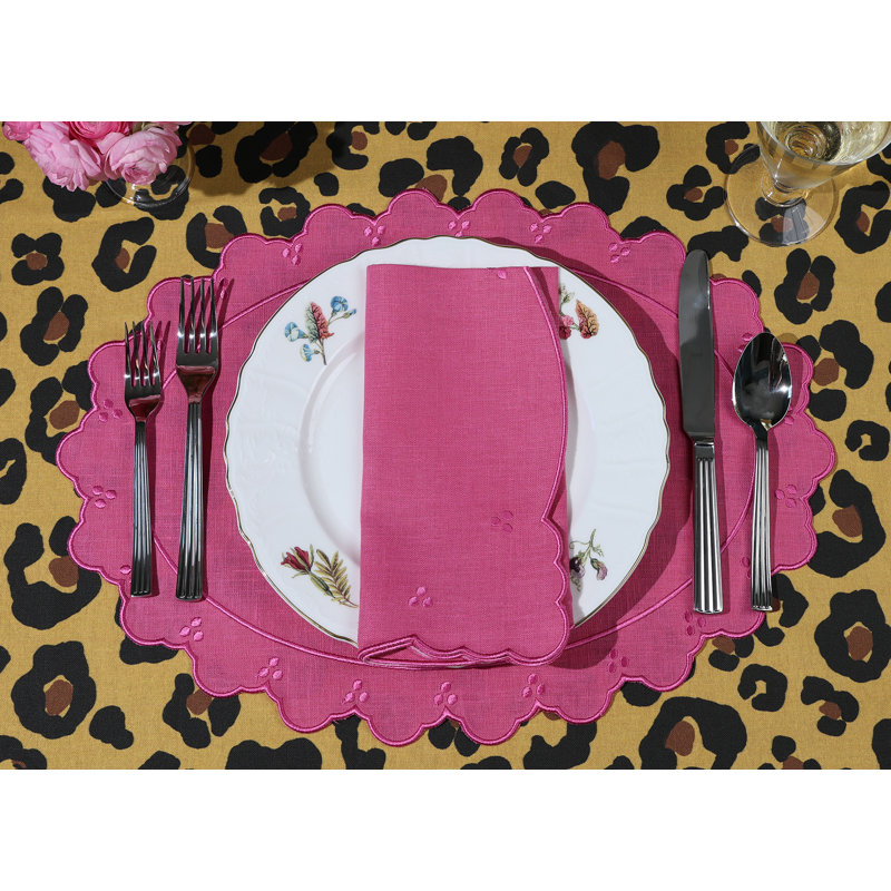 Holiday Plaid Tablecloth, Brown/Black, Animal Print