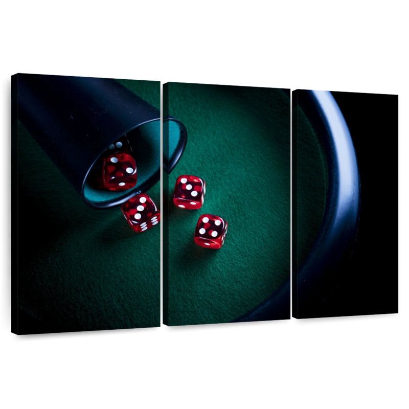 Senne Poker Dice, 32" H x 50" W
