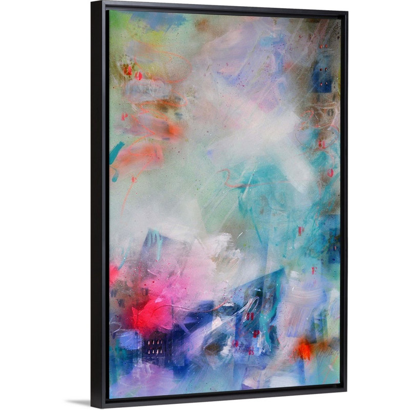"Hope no. 9" par BEA garding Schubert, reproduction d’art sur toile, H 50 po x l 34 po x P 1,75 po, Cadre noir