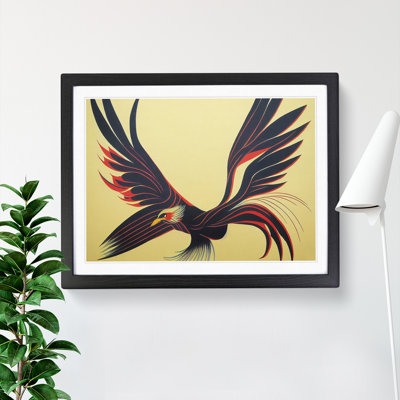 XH1022-7120X Precious Phoenix Bird Abstract - Single Picture Frame Print