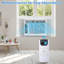 2 pièces climatiseur de fenêtre calme 6000BTU - refroidissement à fréquence fixe avec télécommande et affichage à DEL, installation facile
