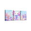 Girls Cute Axolotl Canvas Wall Art Set of 3 Kids Sea Ocean Animal Wall Decor Girly Cartoon Axolotl Framed Paintings Artwork for Teens Kawaii Salamander Poster Prints,12x16