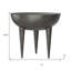 Table de bout ronde en aluminium 18 po Graphite
