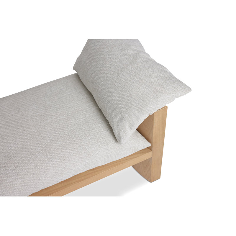 Katelyn White Oak Bench