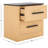 Abbianna Black Marble Top Nightstand