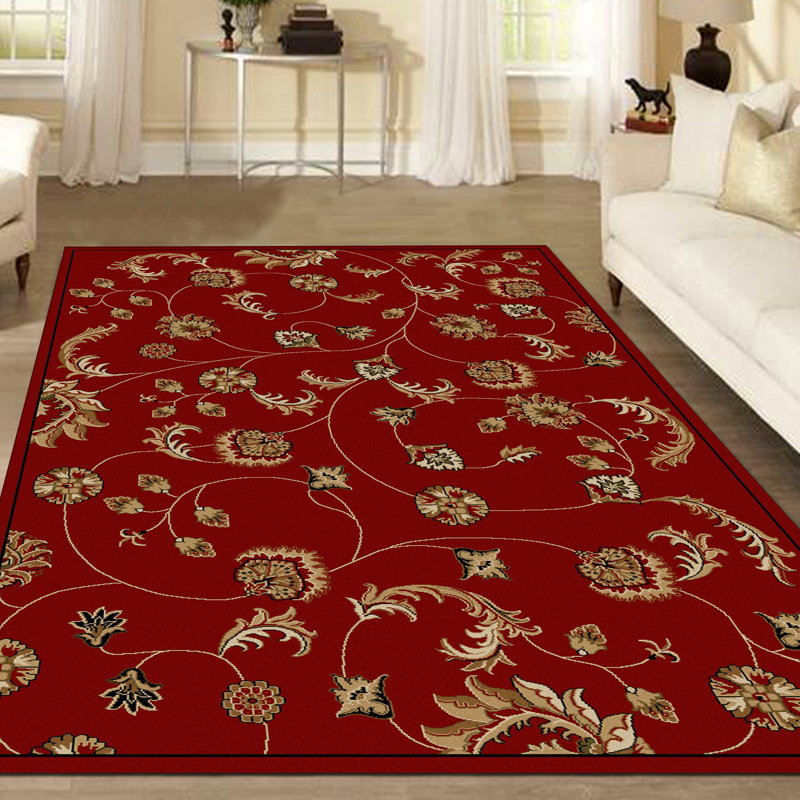 Floral Indoor Rug, Rectangle 3'3" x 4'11"