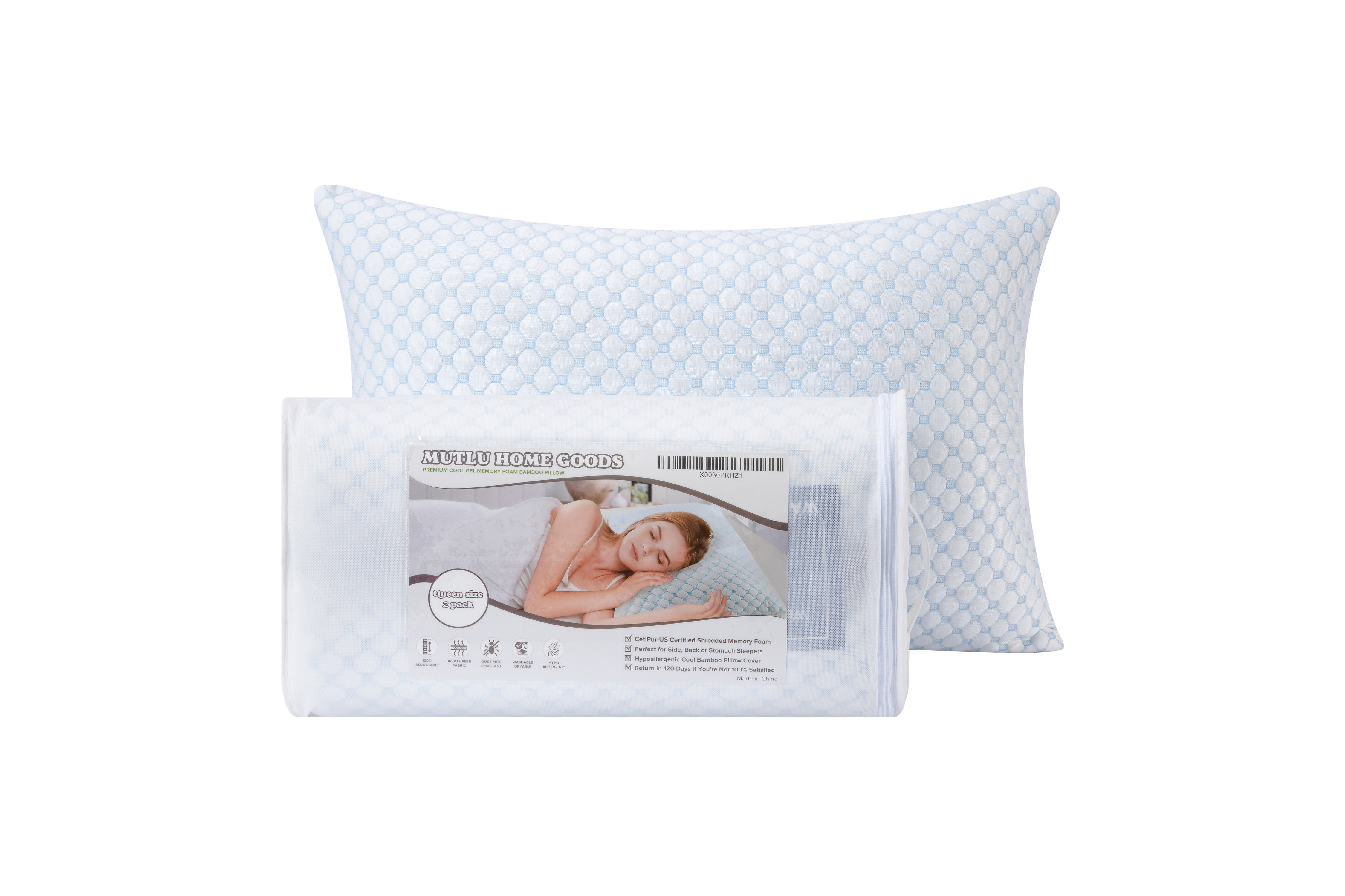 Beautyrest silver sensacool shapeable memory cheap foam cluster pillow