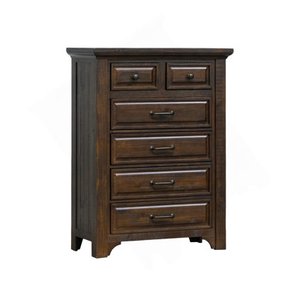 Brown 6-Drawer Chest
