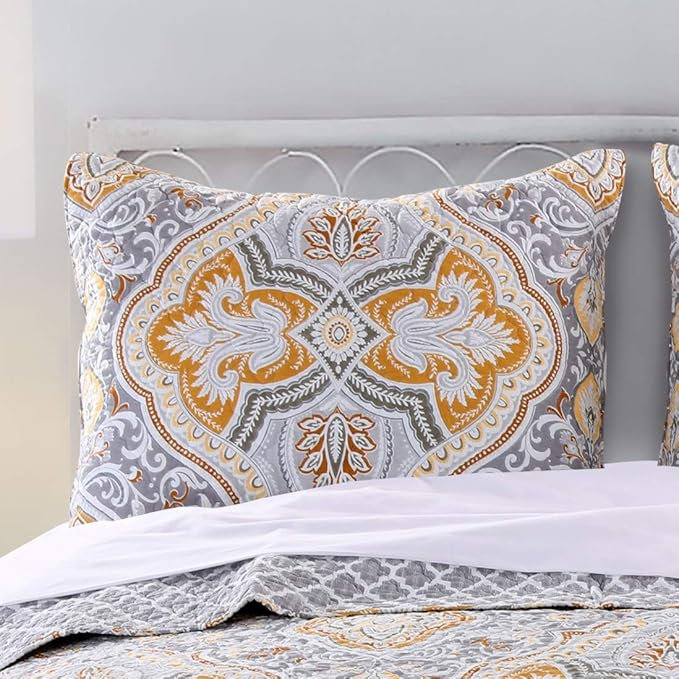 Taie décorative 20 pi x 36 pi Greenhall Home Fasion Valhalla Gold