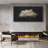 Clouds " Moody Black Modern Minimalist Neutral Artwork " - Extra Large Framed Wall Art Canvas Print-101069299-98126576
