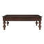 Table basse rectangulaire rétro avec tiroir de rangement, pieds en forme de gourde, imperméable et chauffant, plateau de table à assemblage rapide en 5 minutes, simple