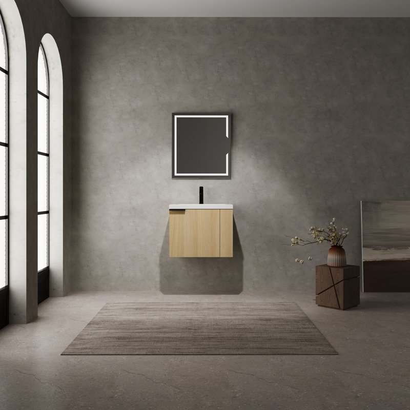 Meuble-lavabo 24 po Modern, Chêne