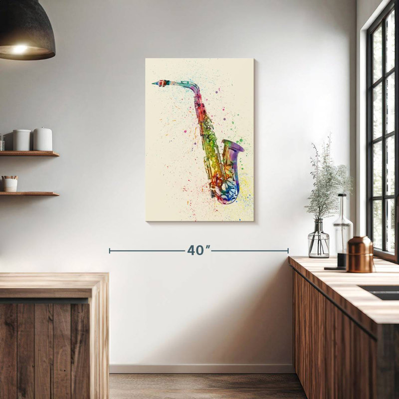 Abarca Saxophone Abstract I, 36" H x 24" W