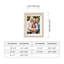 Cadre photo en bois naturel de style côtier avec passe-partout blanc, cadre de table, 3,5 x 5 à 8 x 10, 5 tailles-475430495