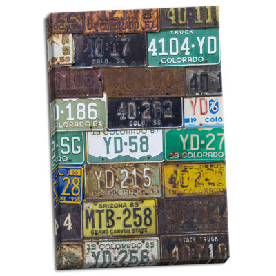 " License Plates I " by Kathy Mahan
