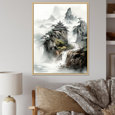 Bouddhisme, modèle en Chine, paysage II - art mural Chine