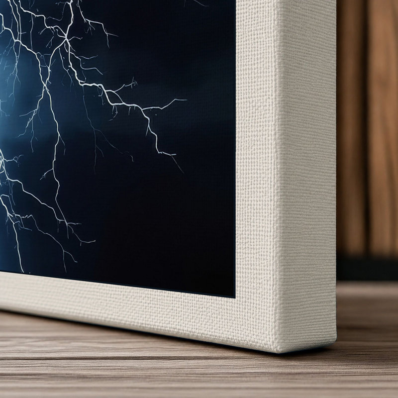 Storm's Fury Modern - Wrapped Canvas, Cream Border, 24x16 - 61.0 x 40.6 cm